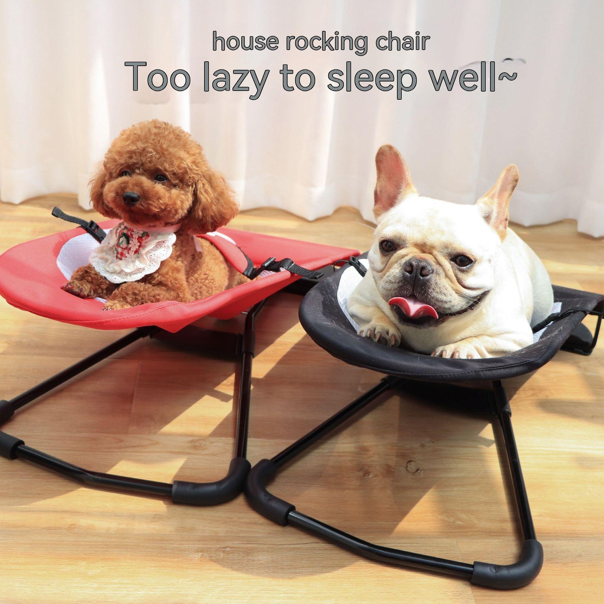 New Portable Dog Rocking Chair Pet Products Happy Puppy